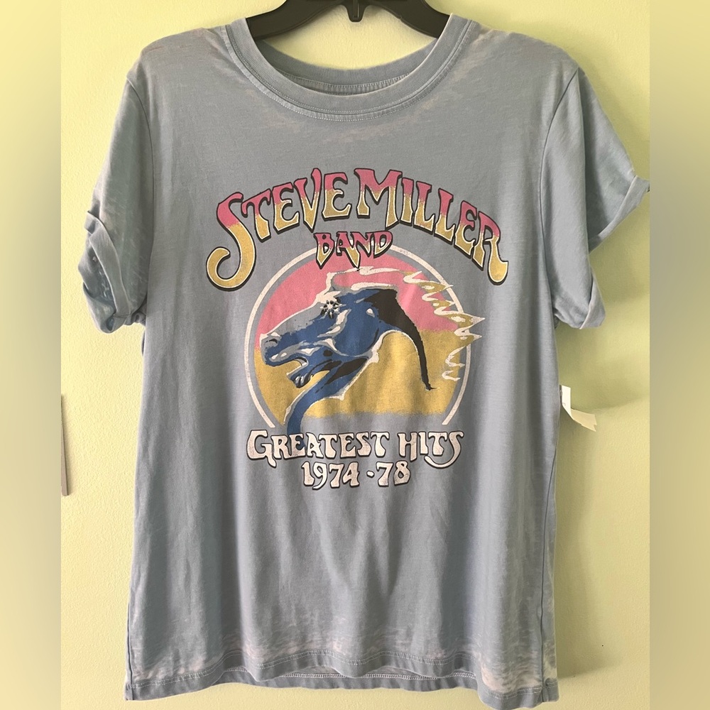 Steve Miller Band Greatest Hits ODD PEOPLE By RKB Graphic Print T-Shirt. M. New